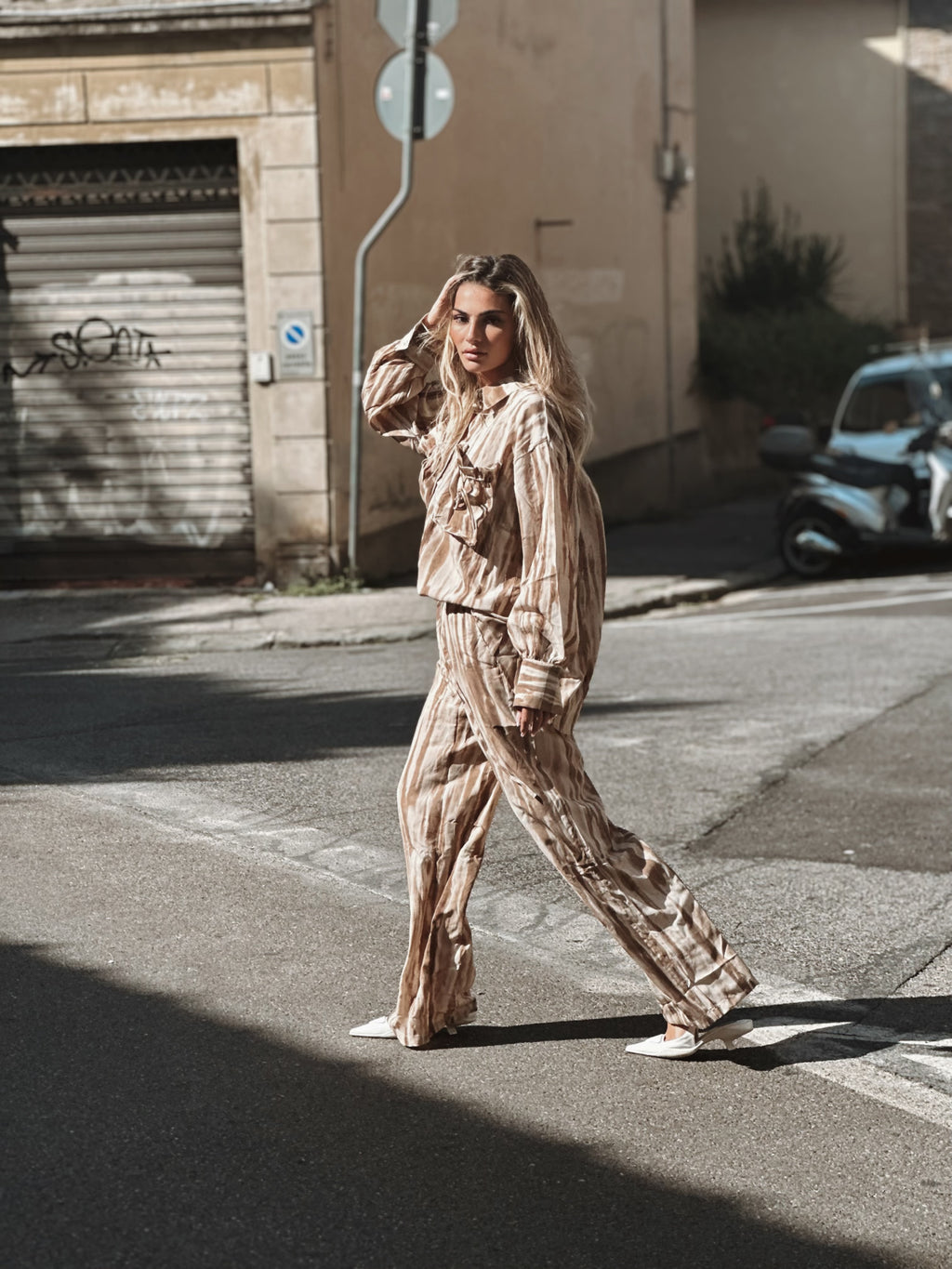 Zebra Top with 2 big pockets