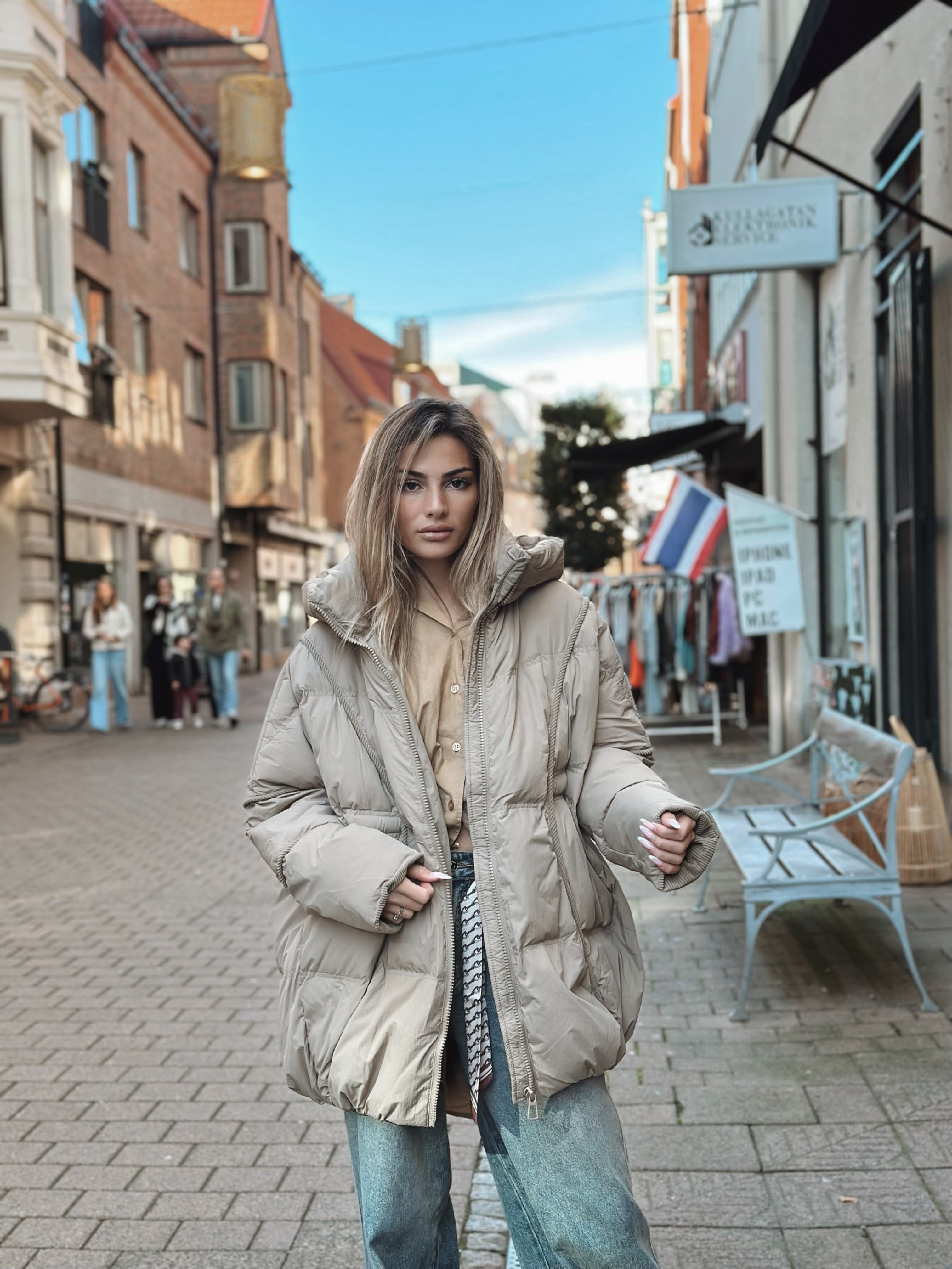 Oversized dunjacka – 2 färger