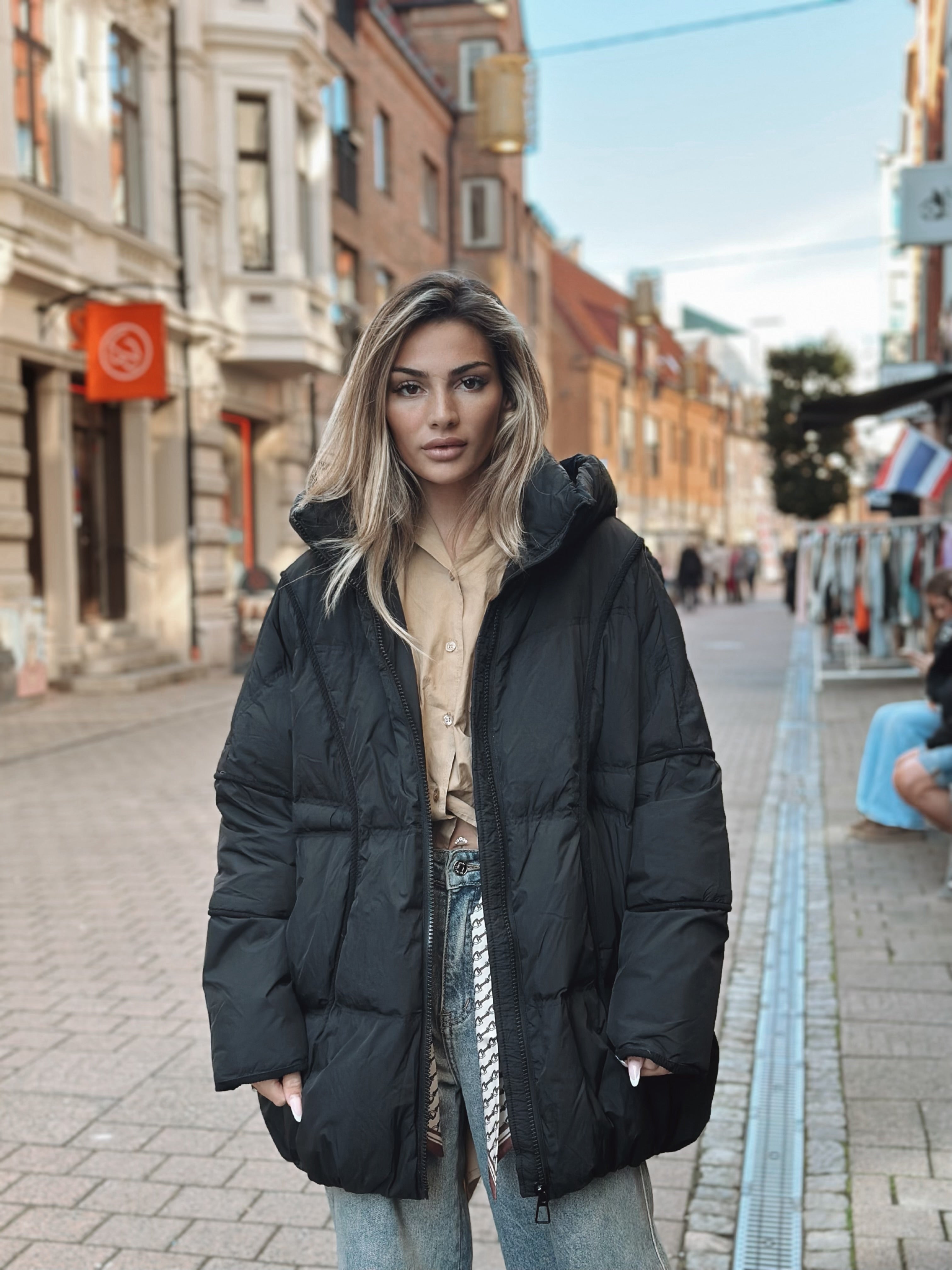 Oversized dunjacka – 2 färger