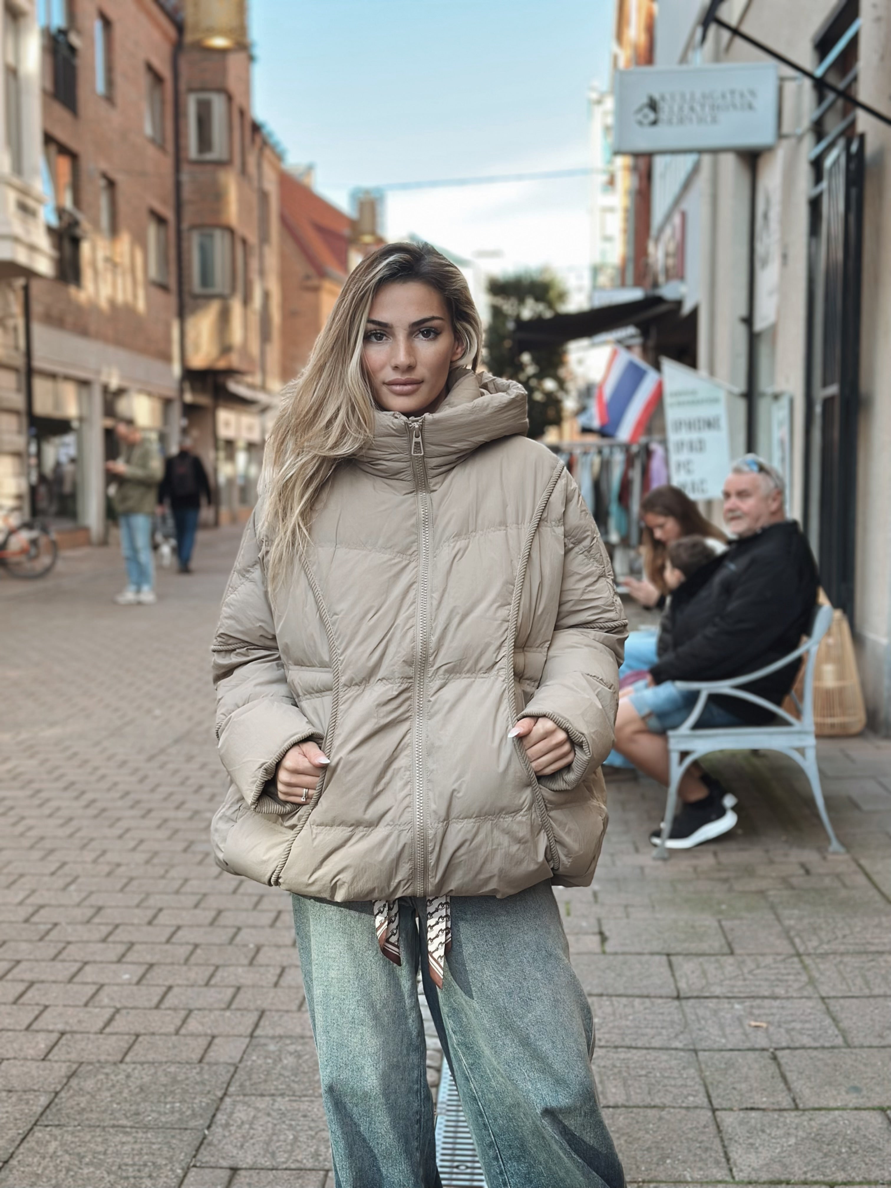 Oversized dunjacka – 2 färger