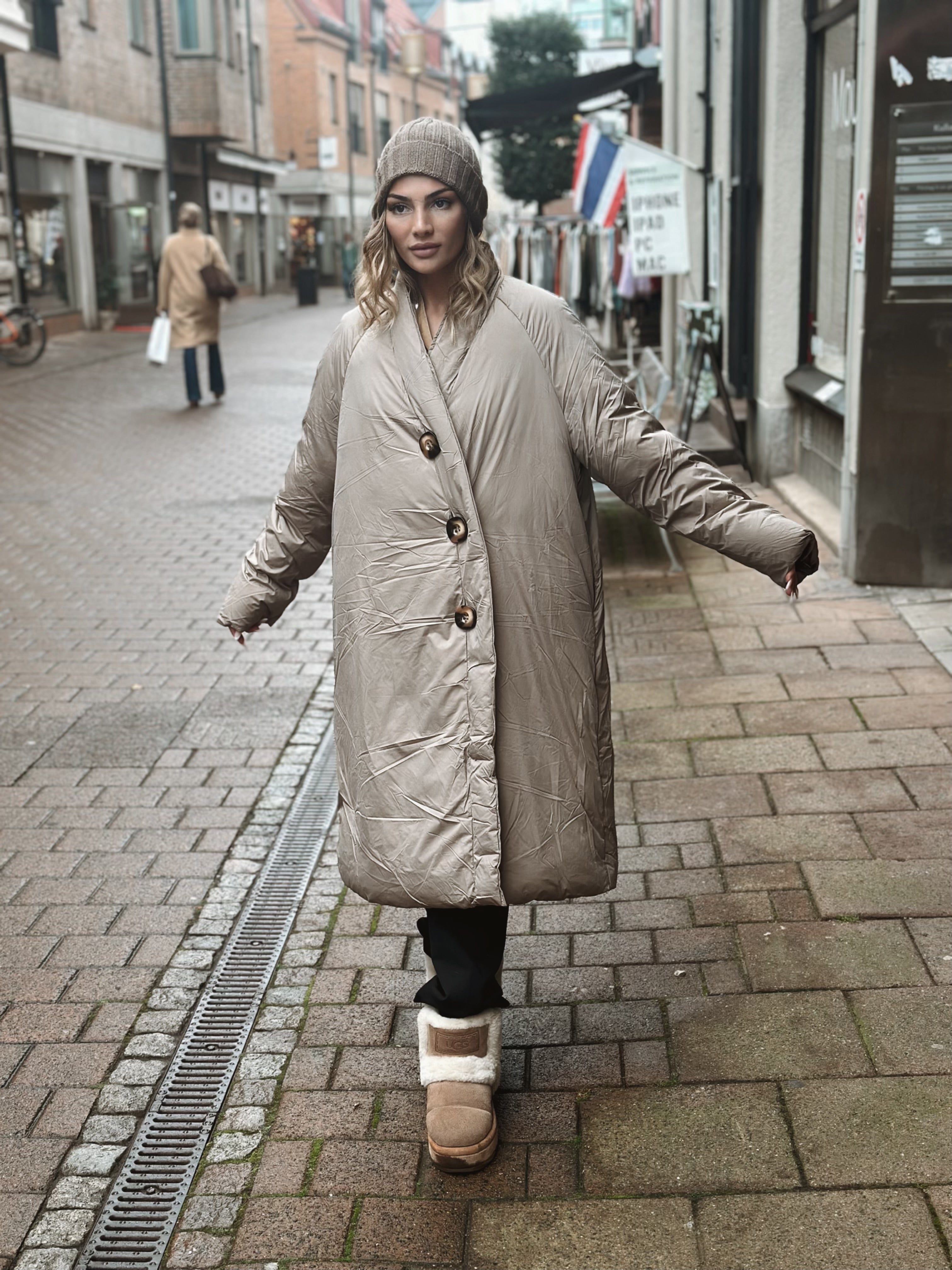 Long Oversized dunjacka – 2 färger