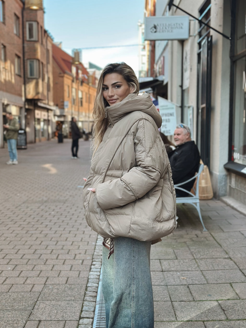 Oversized dunjacka – 2 färger