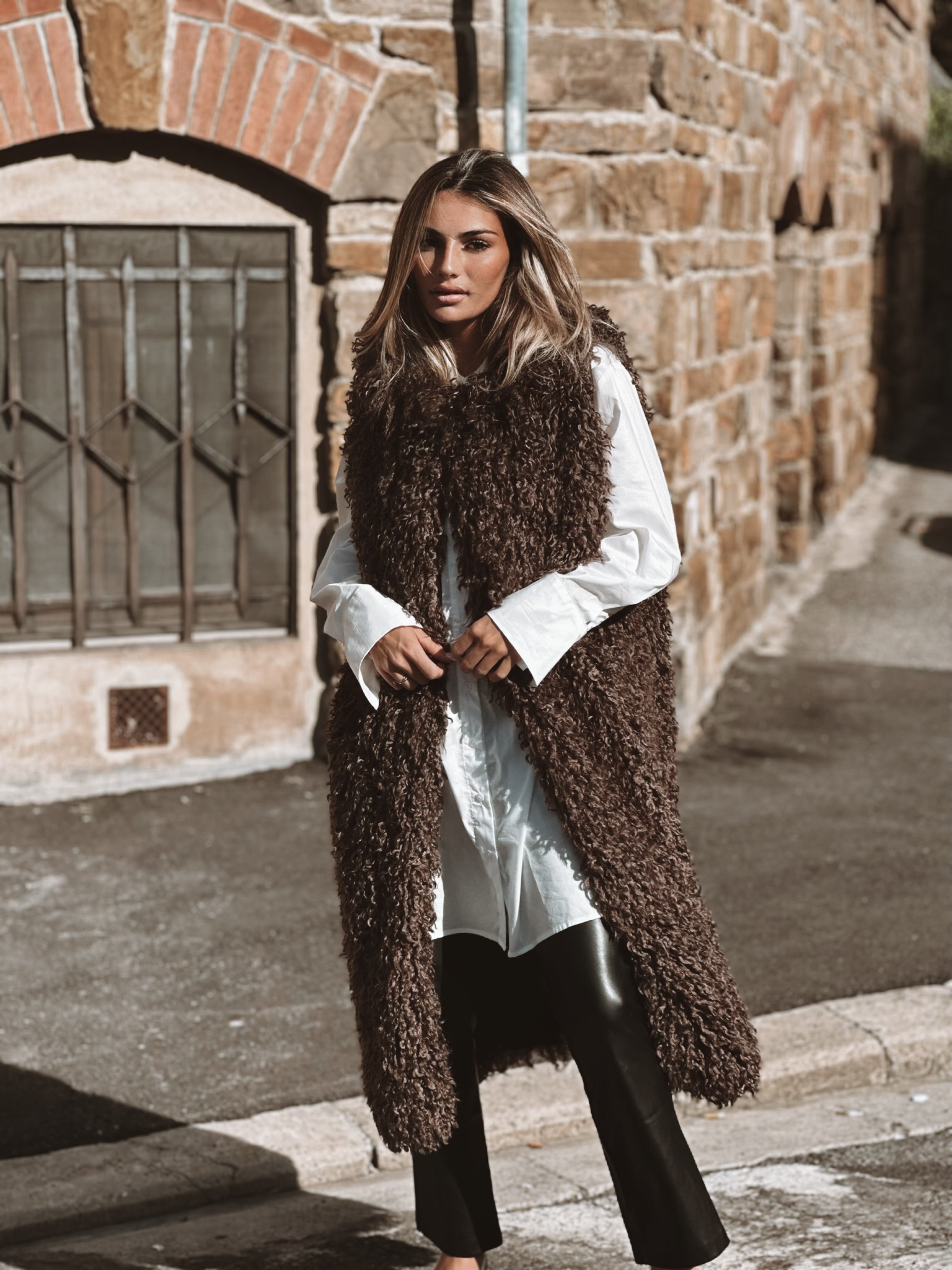Alexia faux fur west Long