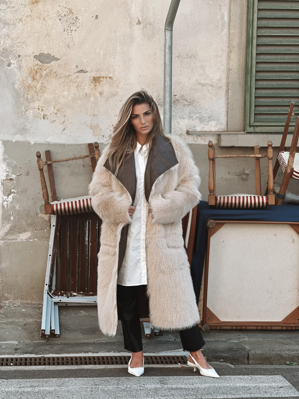 Teddy inside out Faux fur