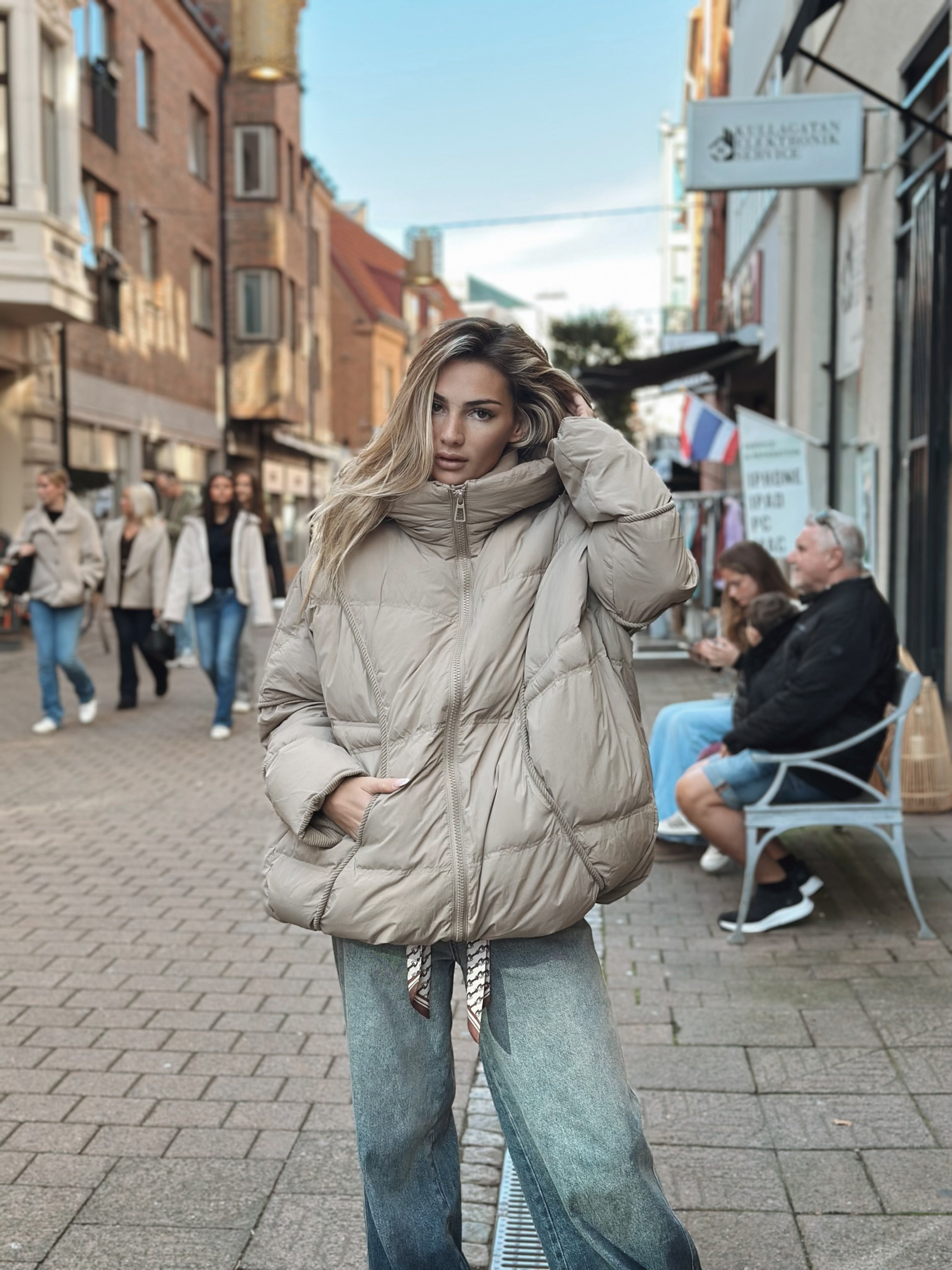 Oversized dunjacka – 2 färger