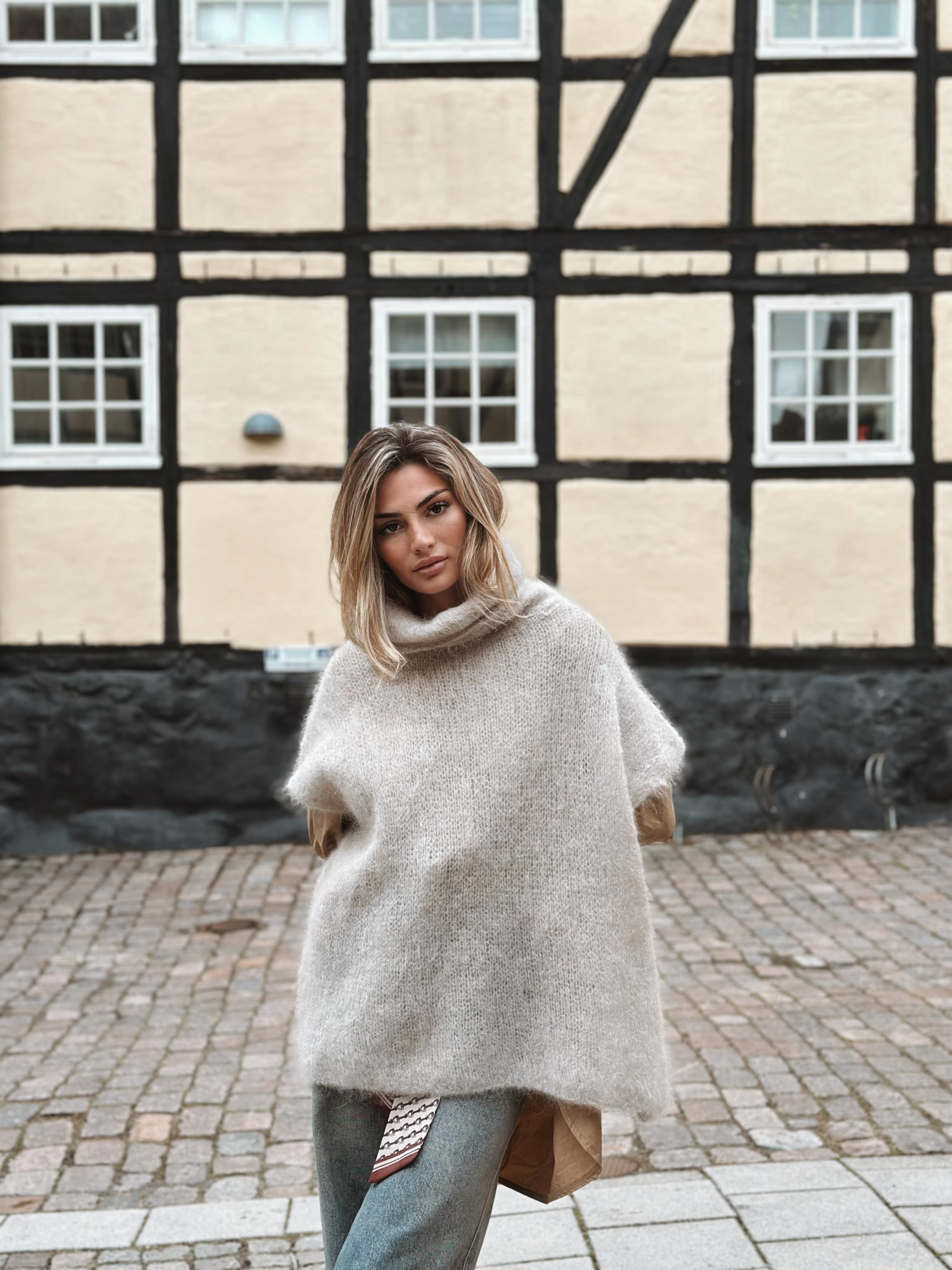 Mohairtröja med polokrage