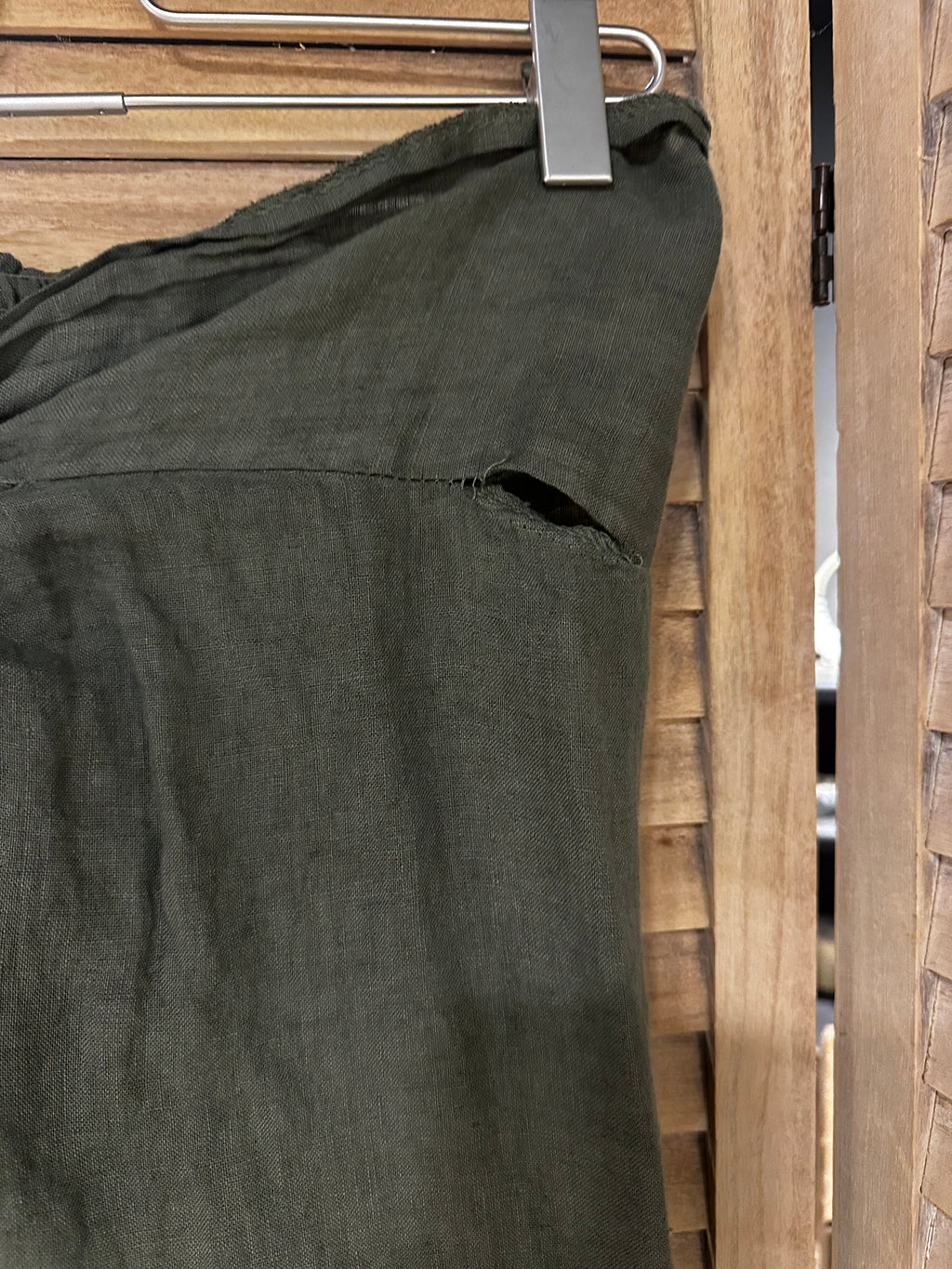 Militär grön linnekjol