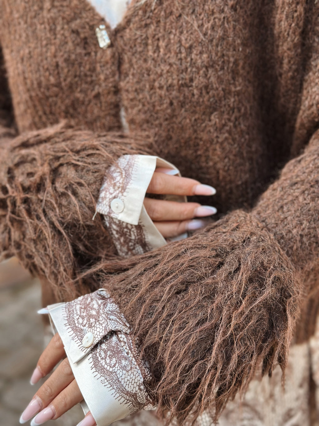 Mysig kofta med knapp