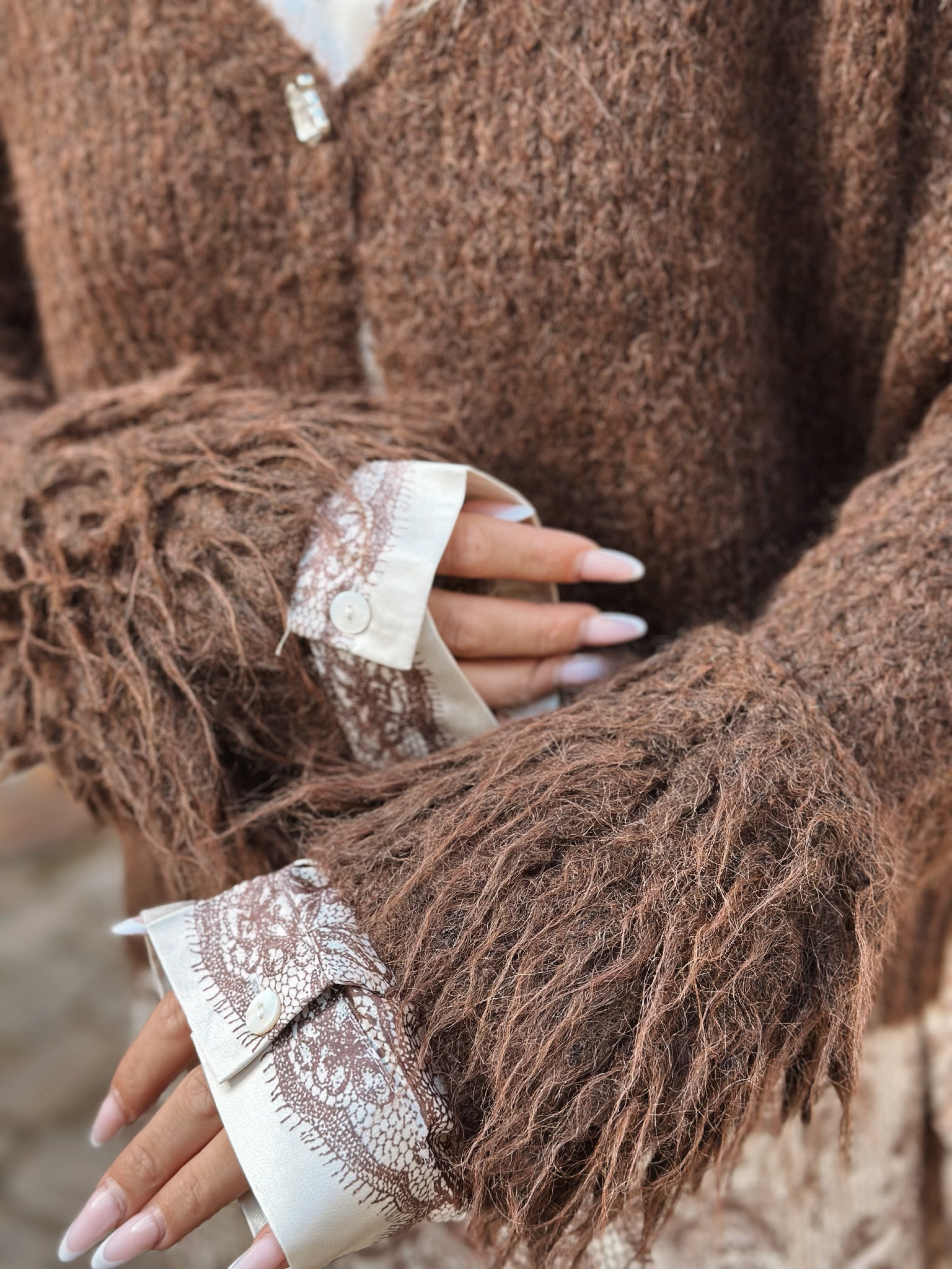 Mysig kofta med knapp