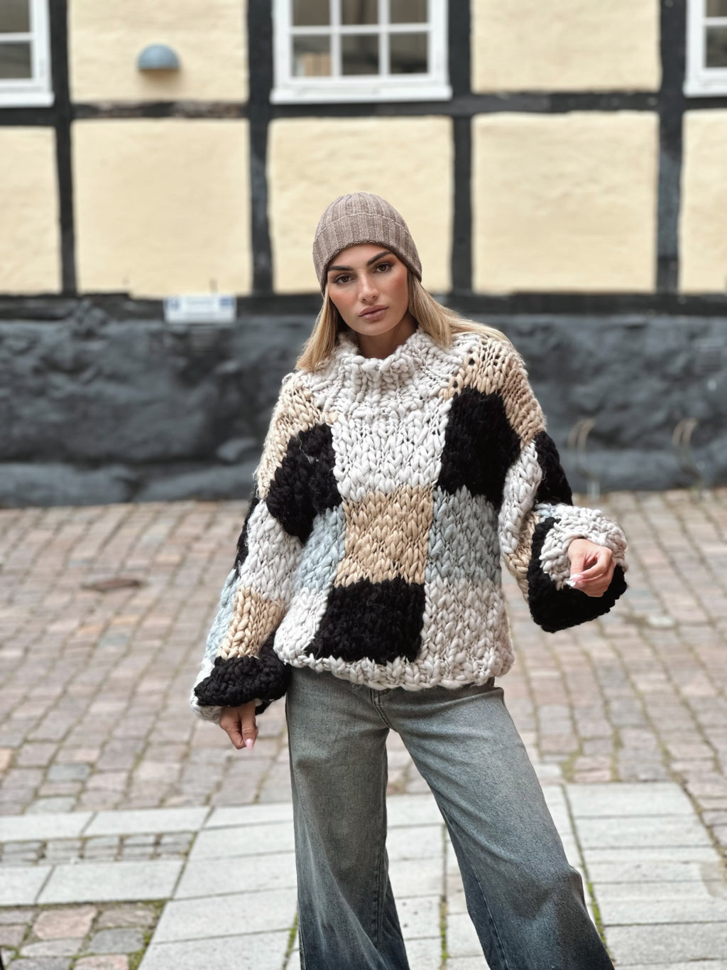 Chunky knit tröja