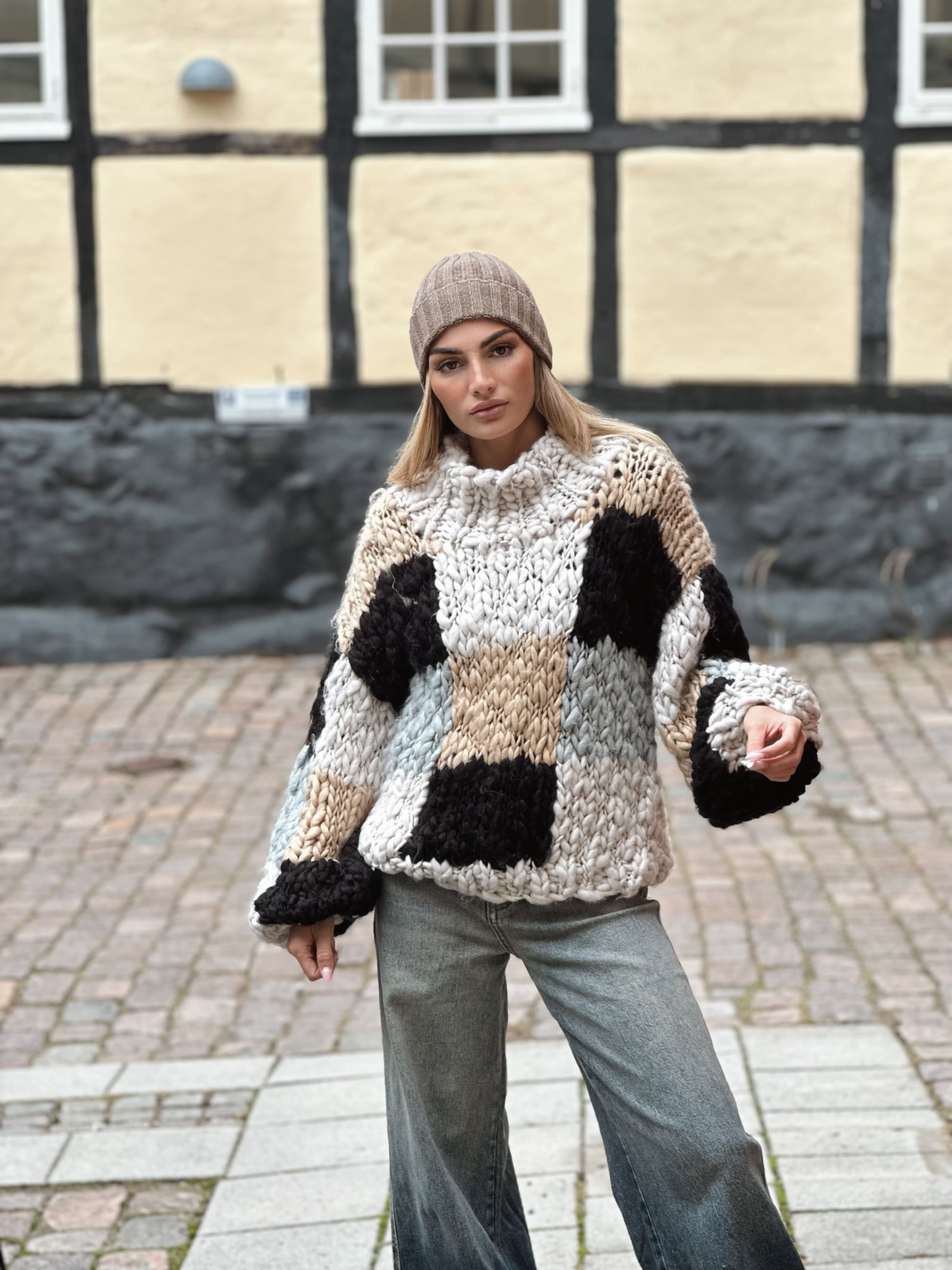 Chunky knit tröja