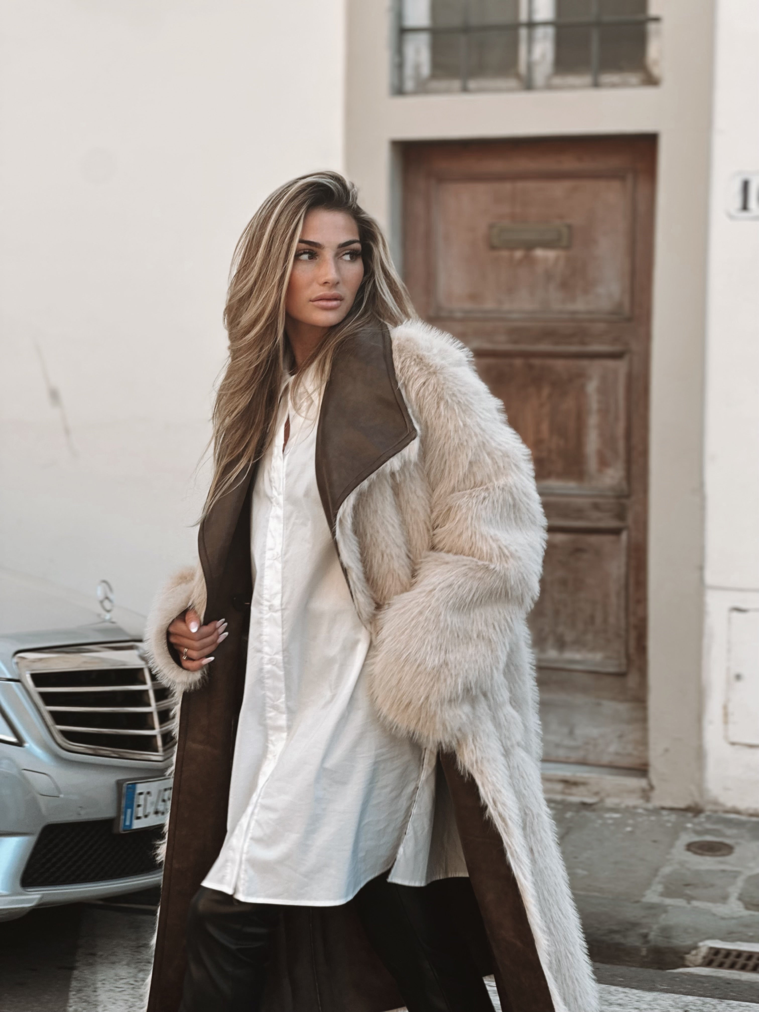 Teddy inside out Faux fur