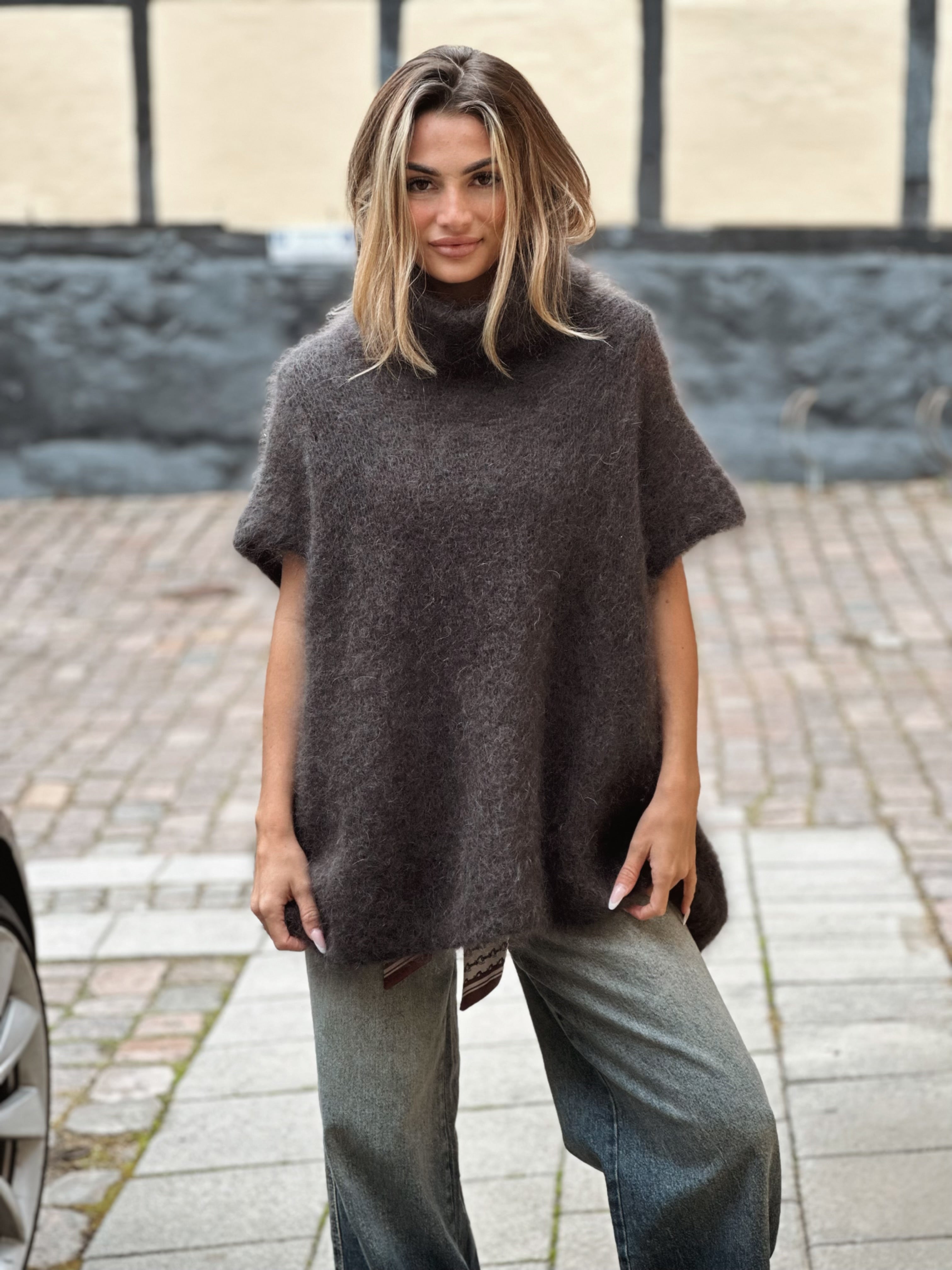 Mohairtröja med polokrage