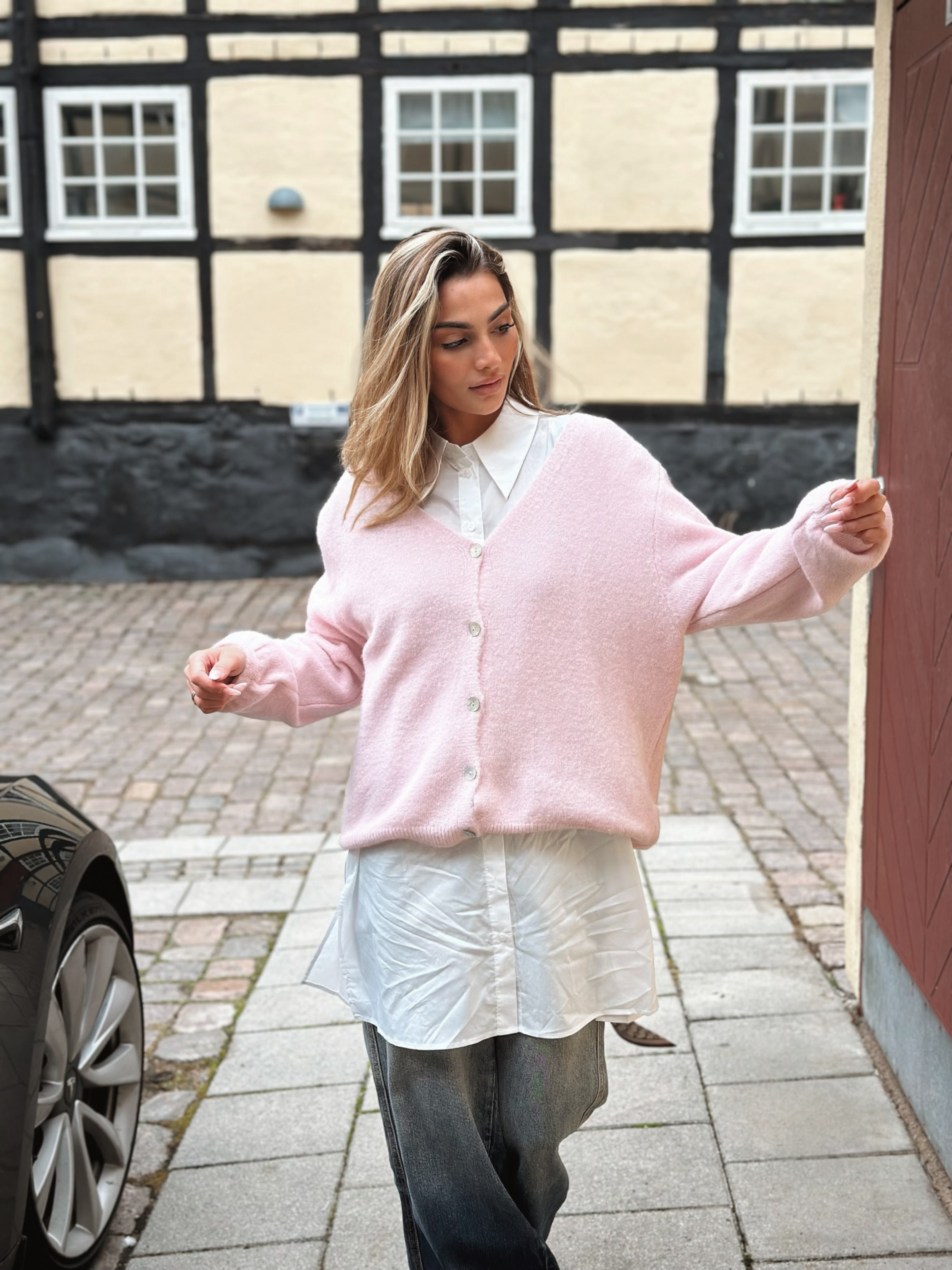 Alpaca tröja i bubblegum