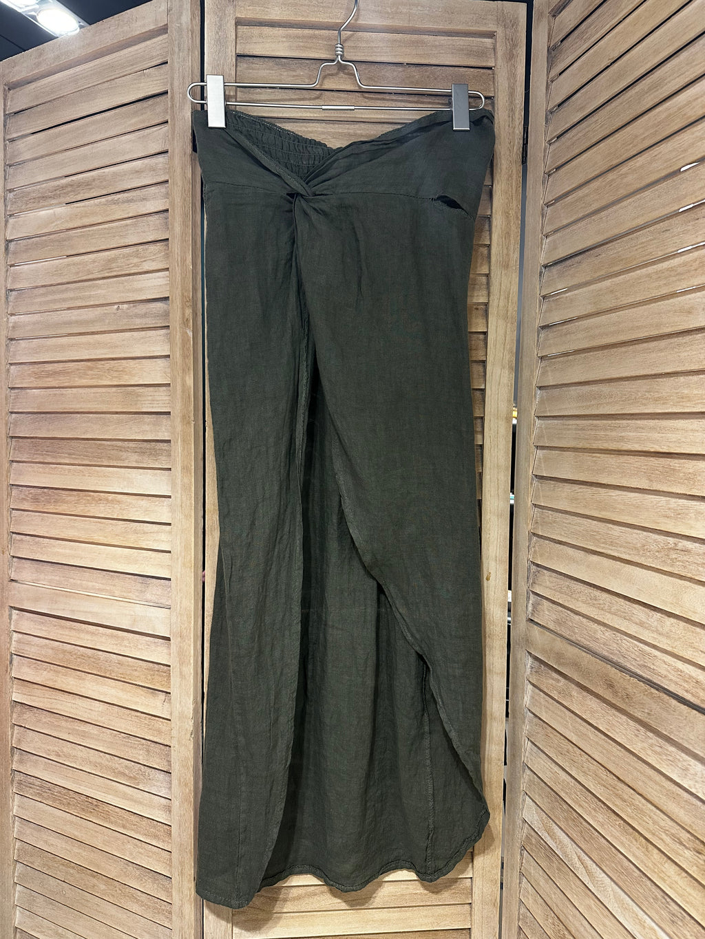 Militär grön linnekjol