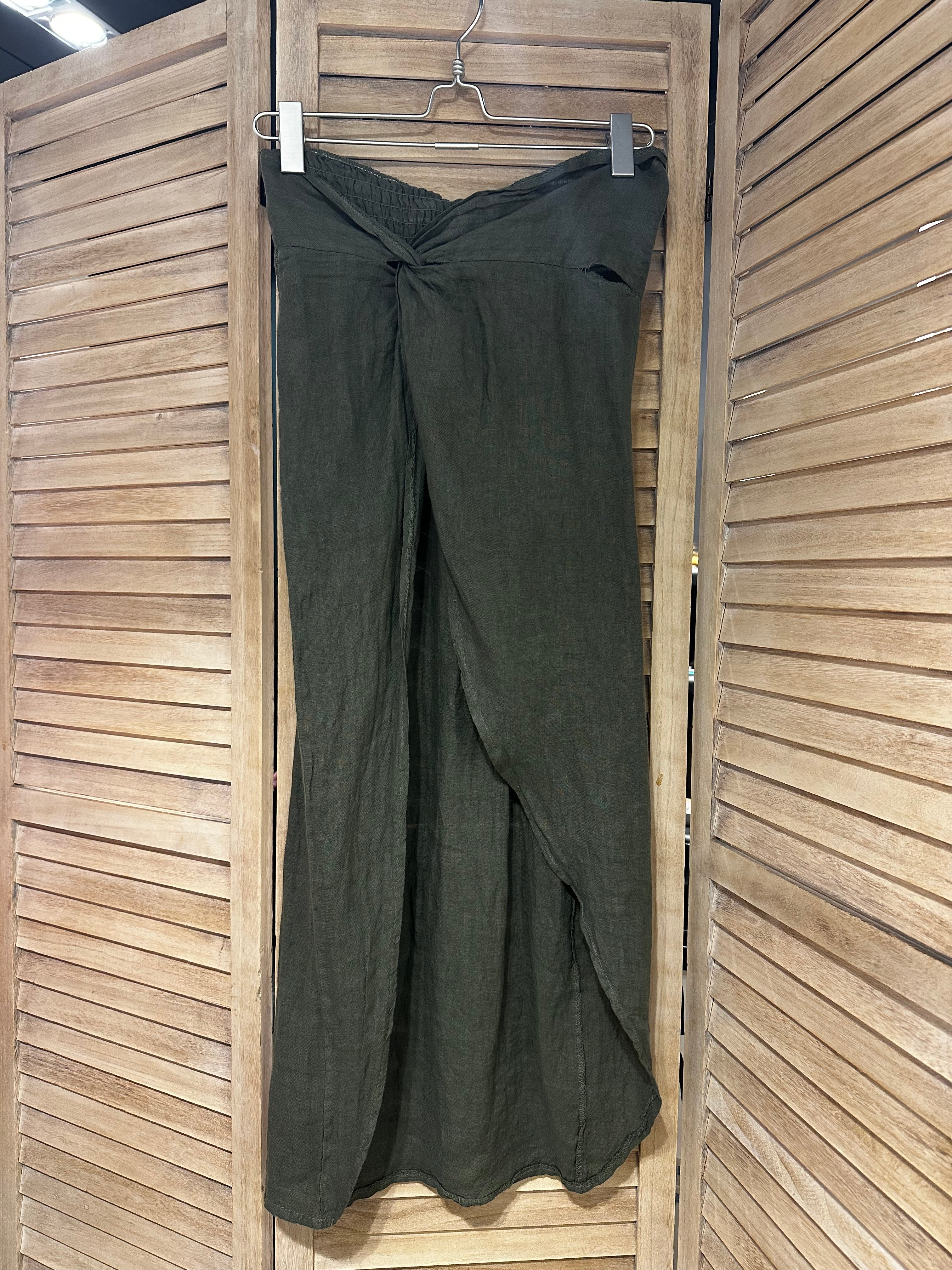 Militär grön linnekjol