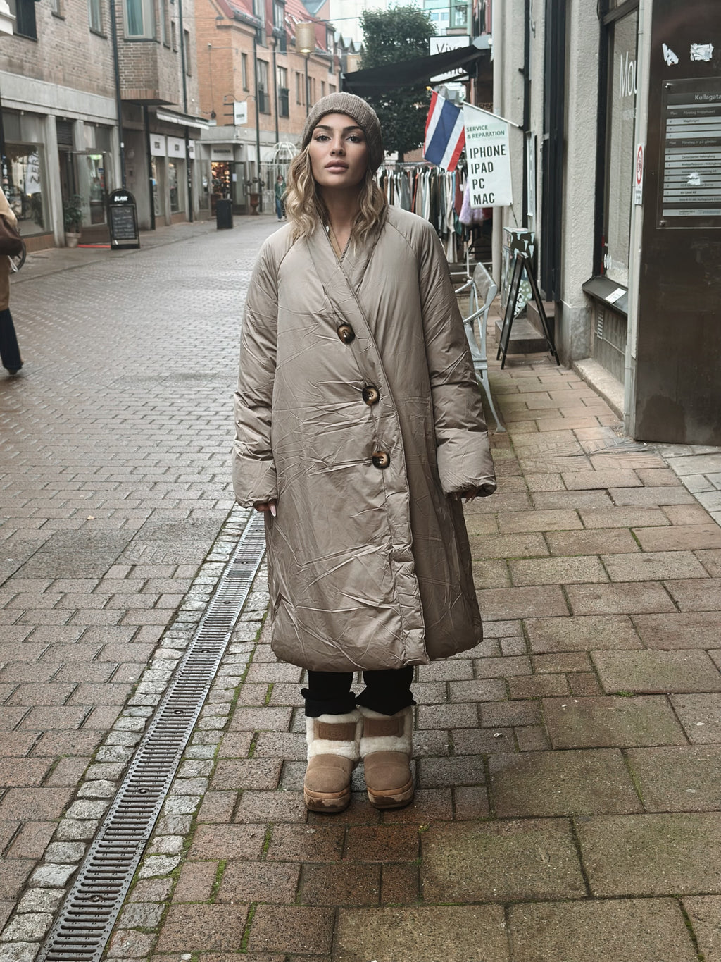 Long Oversized dunjacka – 2 färger