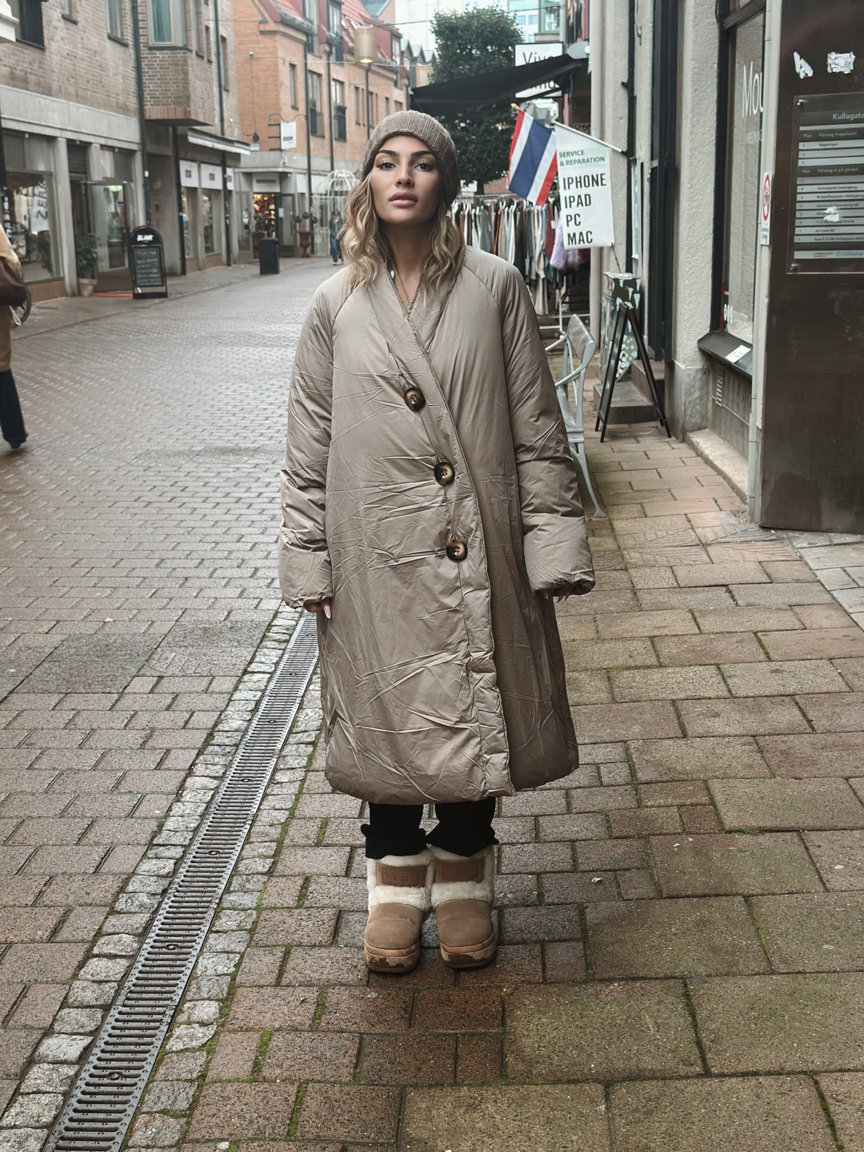 Long Oversized dunjacka – 2 färger