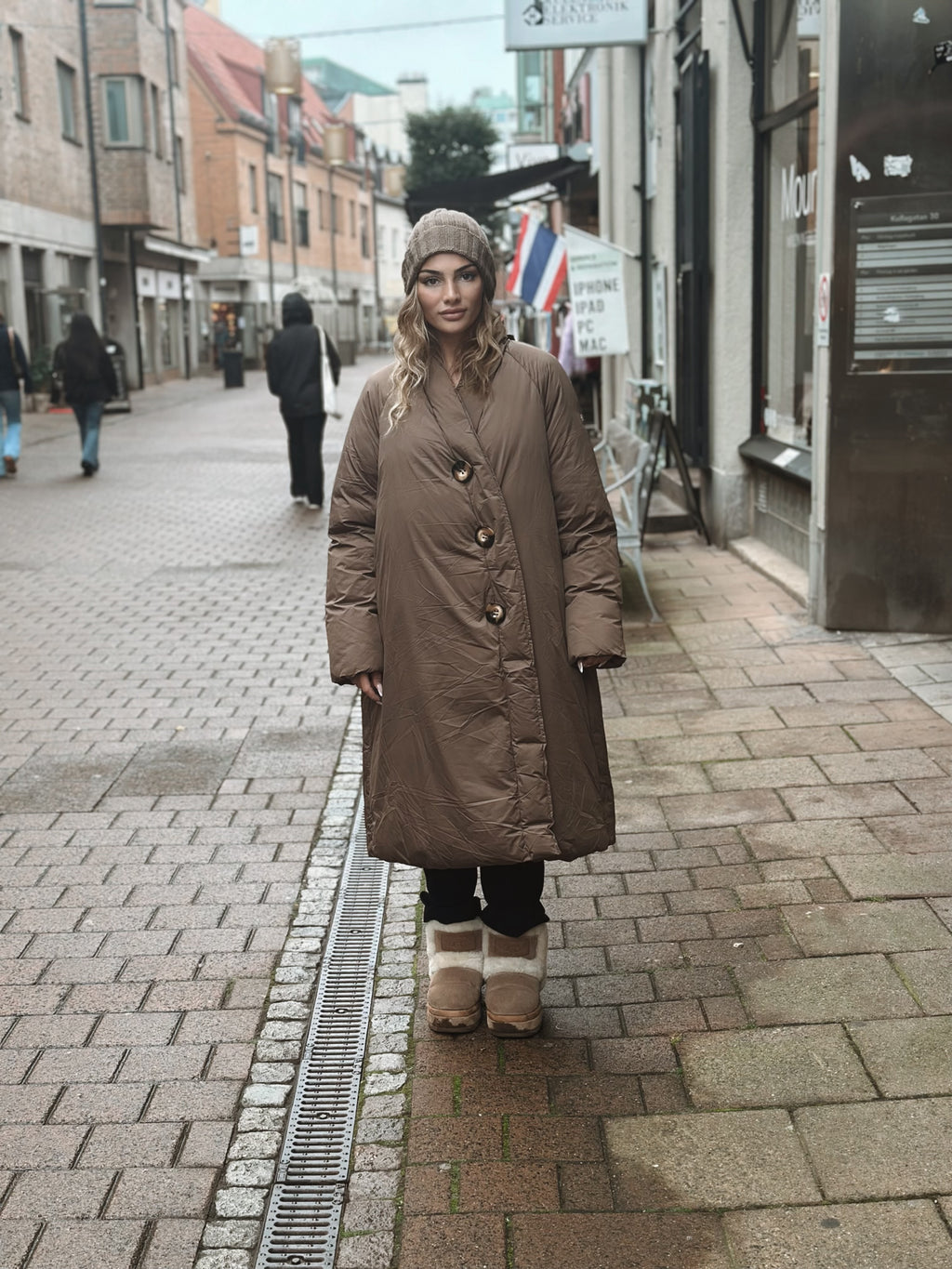 Long Oversized dunjacka – 2 färger