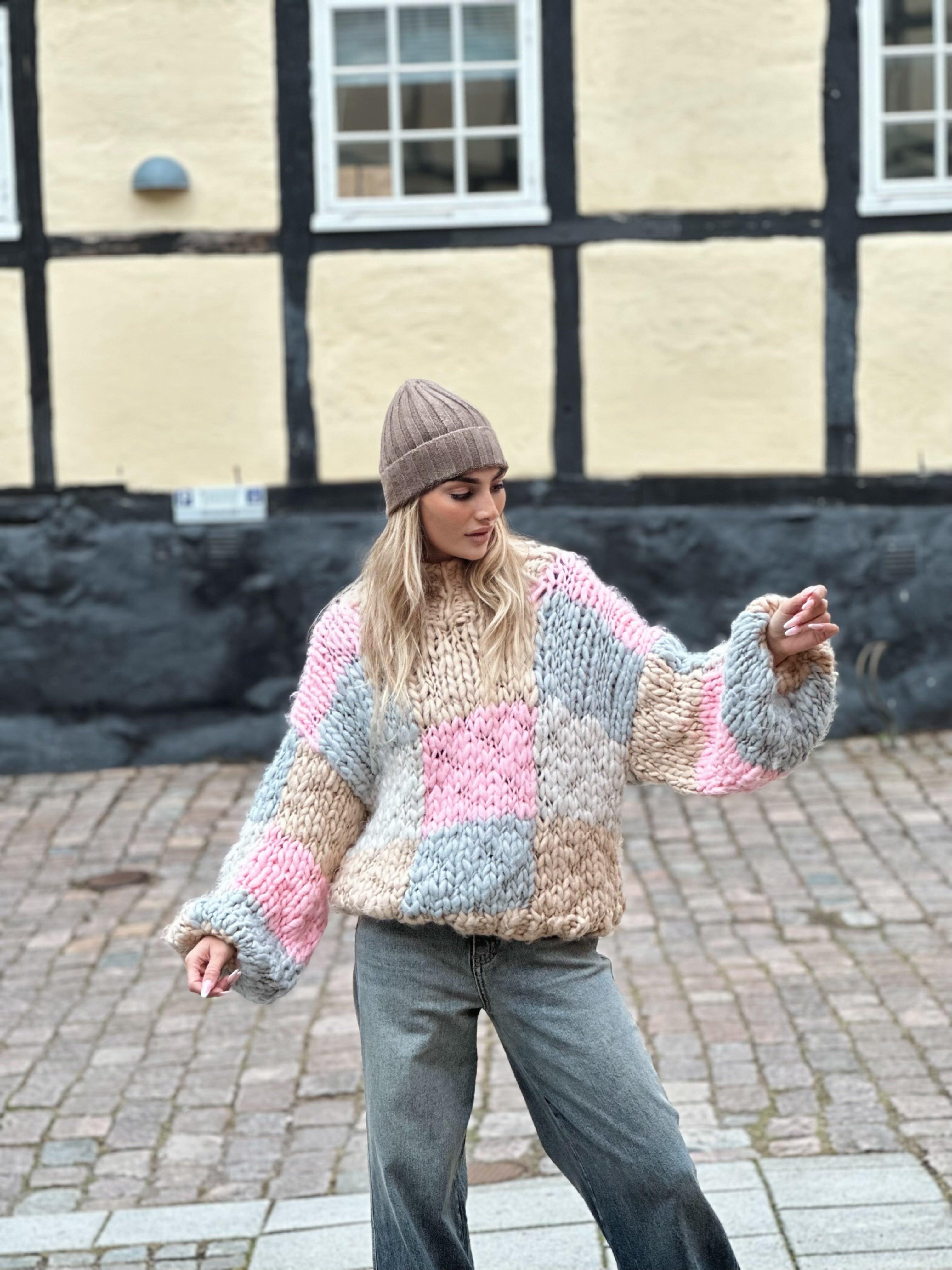 Chunky knit tröja