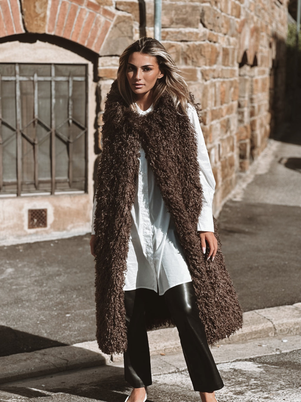 Alexia faux fur west Long