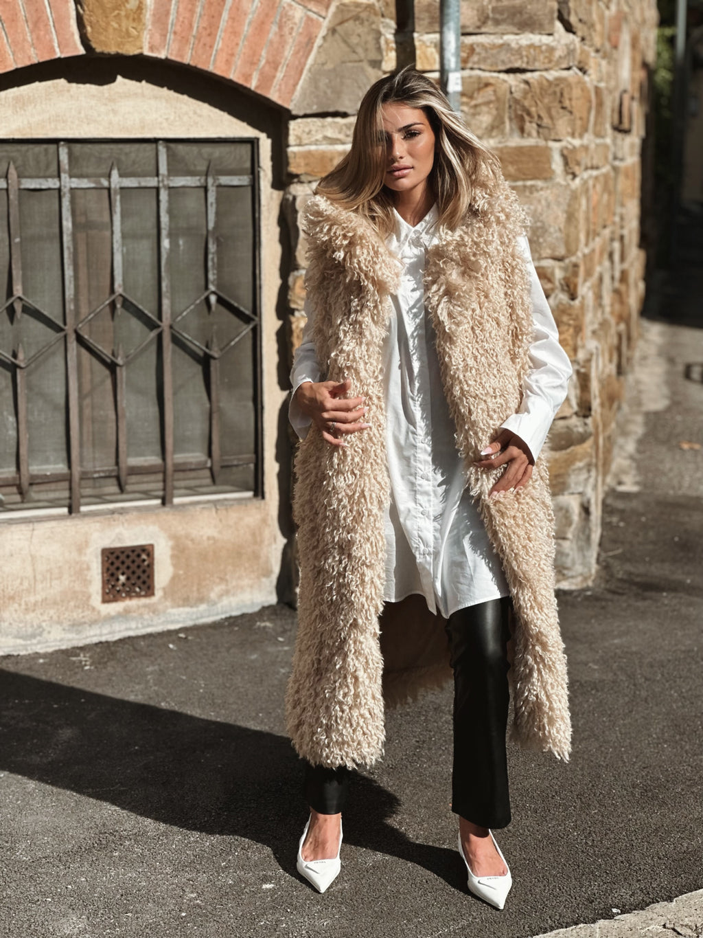 Alexia faux fur west Long