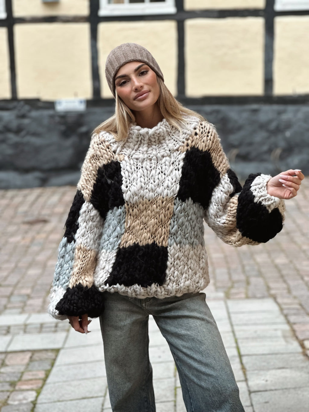 Chunky knit tröja