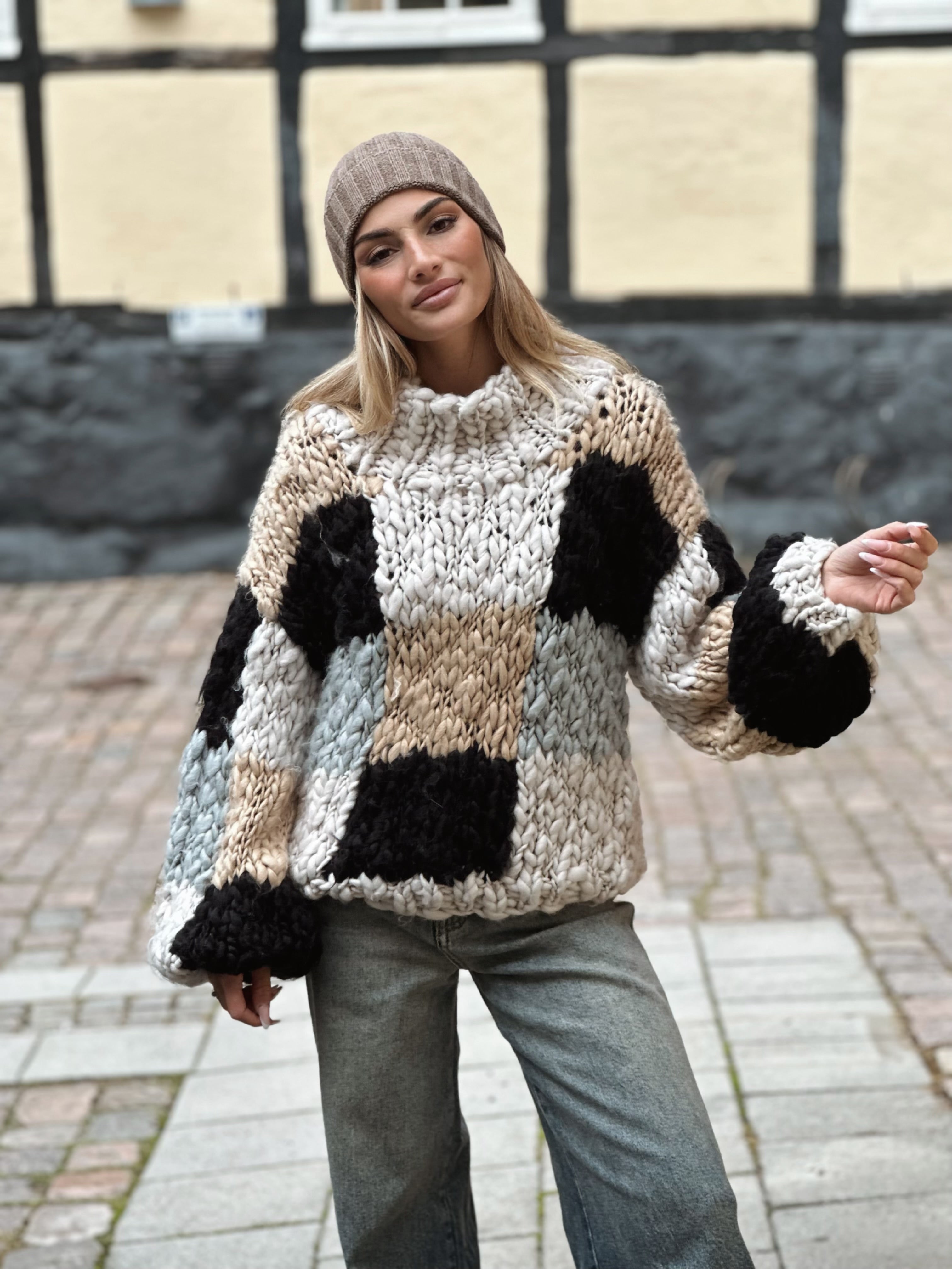 Chunky knit tröja