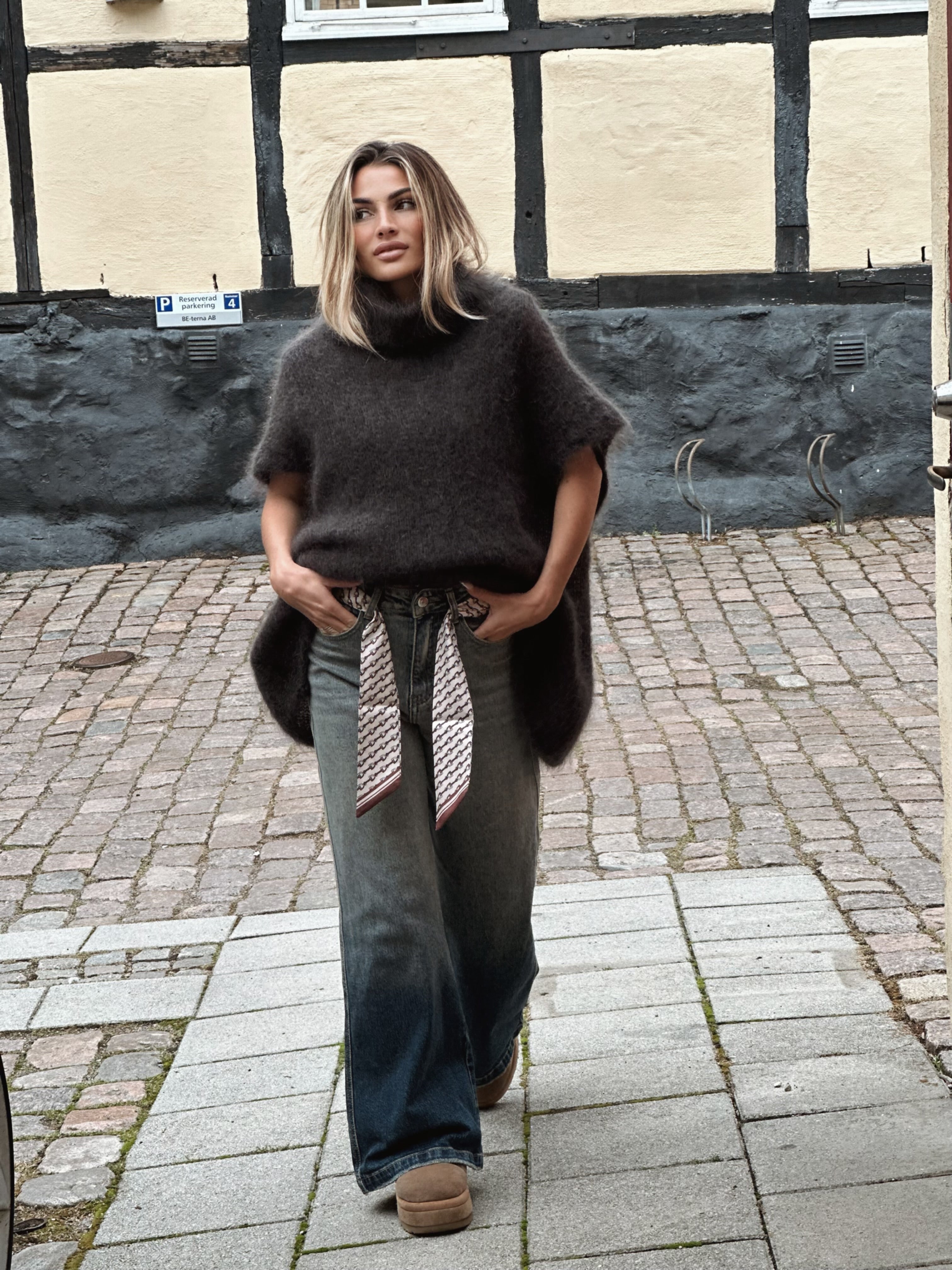 Mohairtröja med polokrage