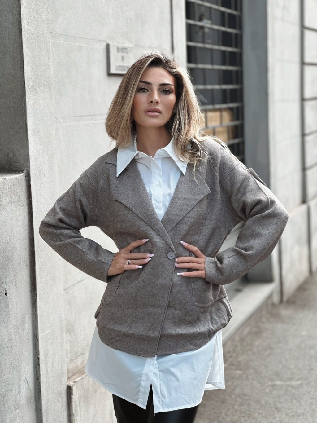 Koftjacka i mjukt material