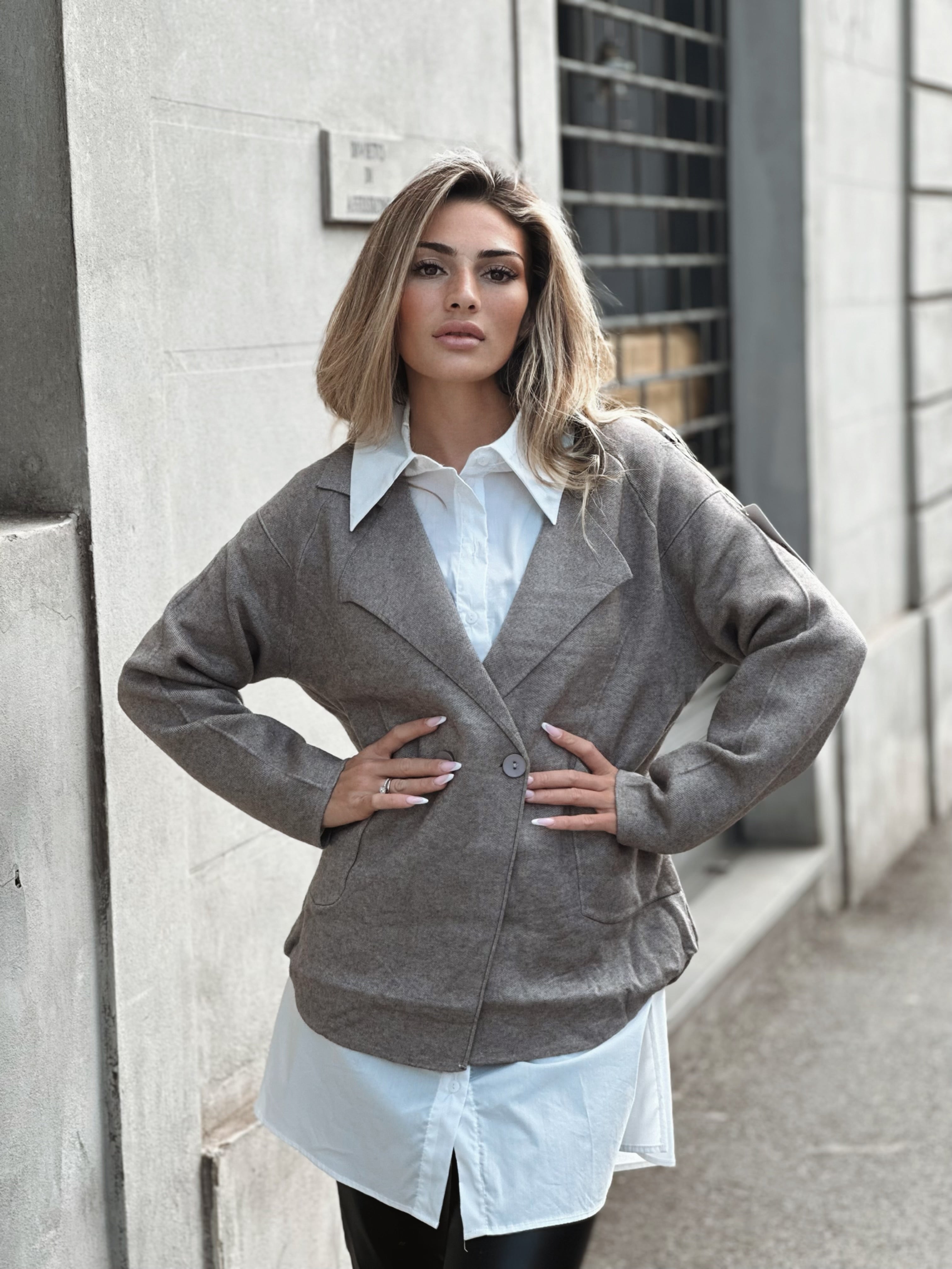 Koftjacka i mjukt material