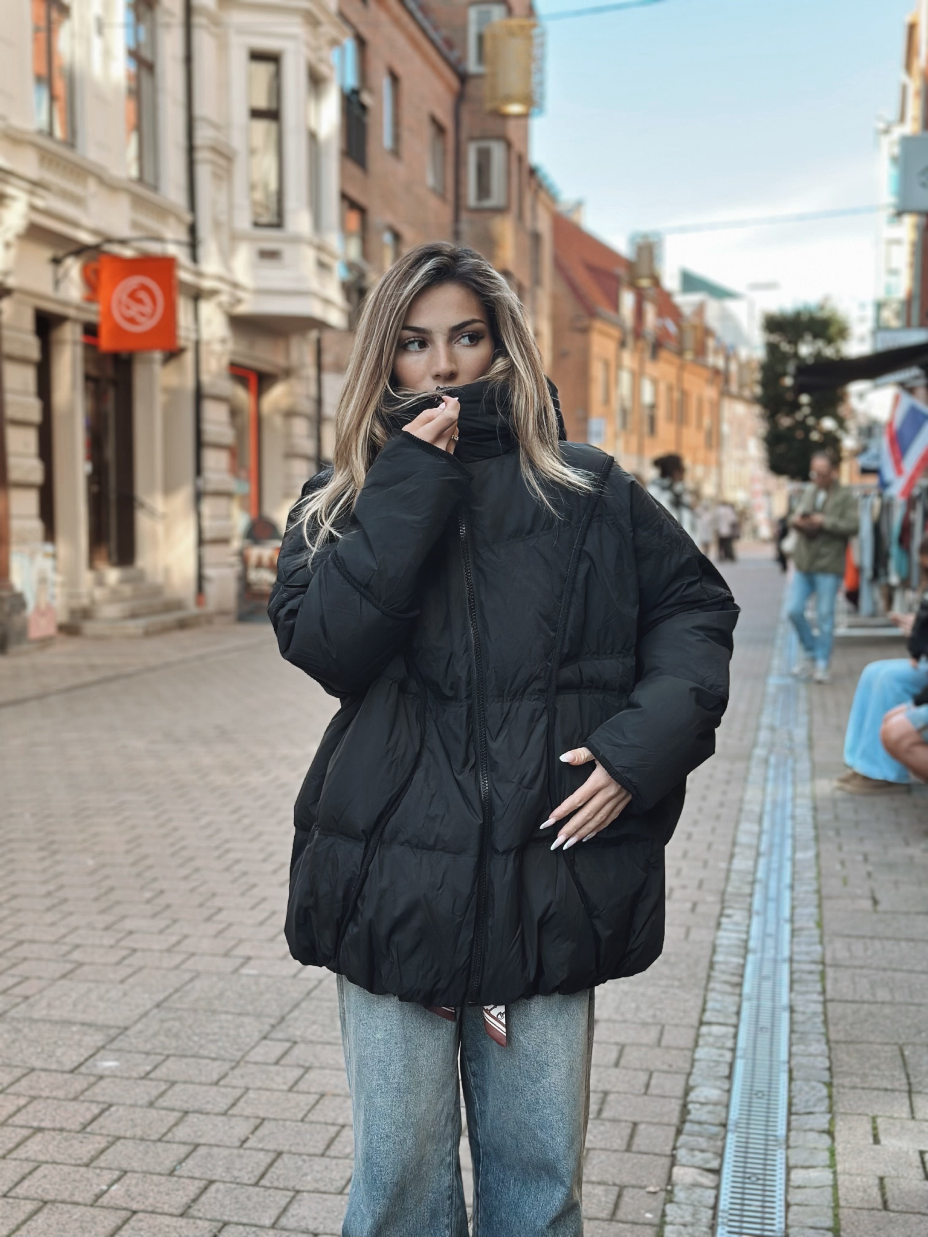 Oversized dunjacka – 2 färger