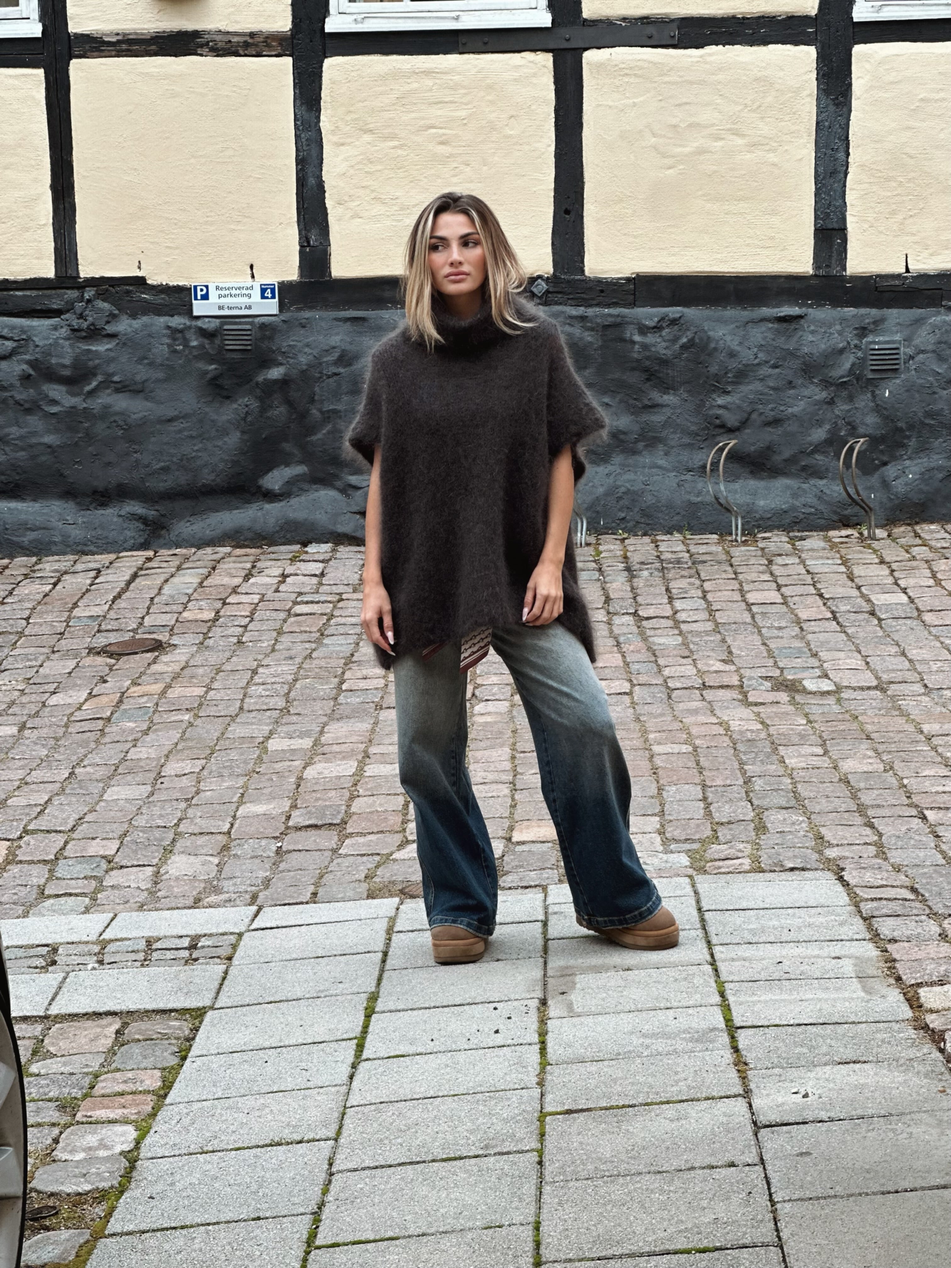 Mohairtröja med polokrage