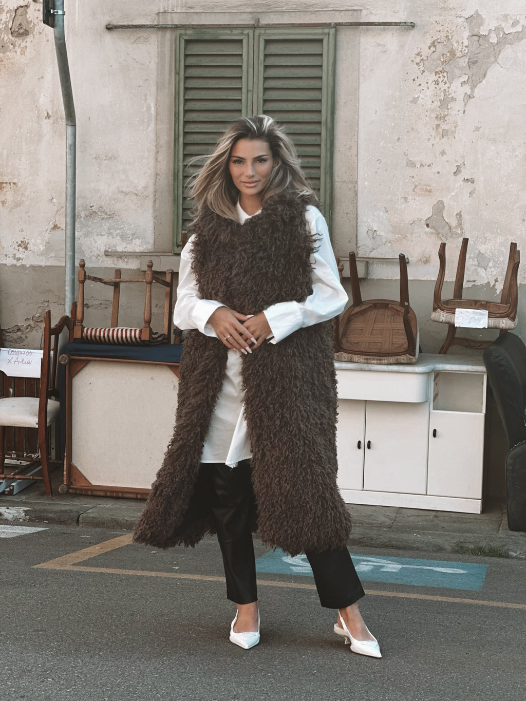 Alexia faux fur west Long