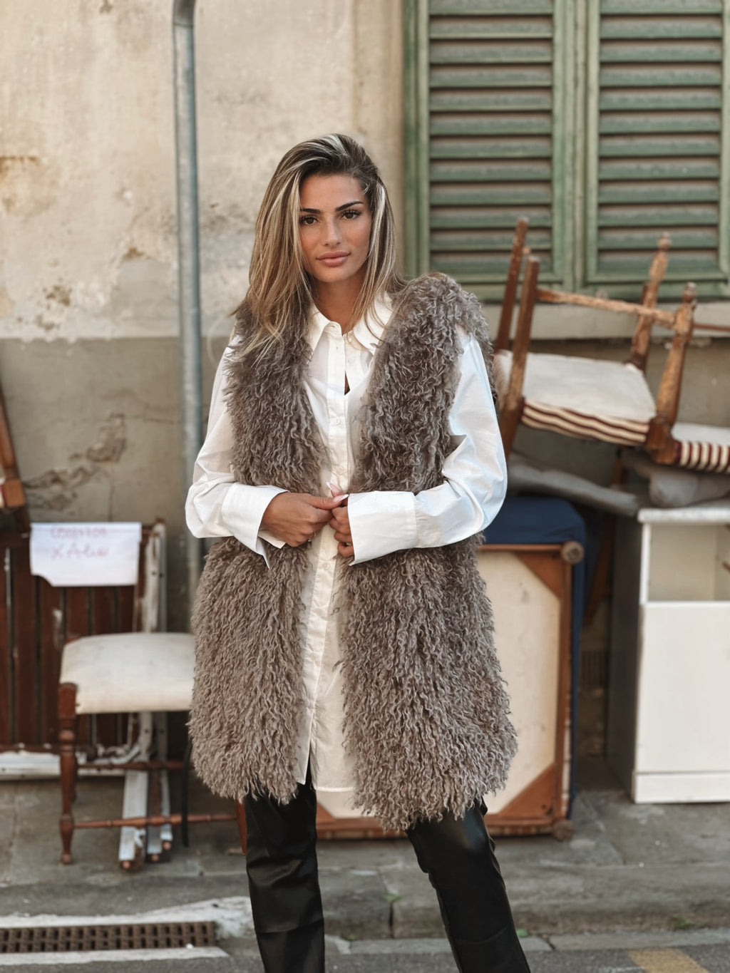 Alexia Faux Fur väst