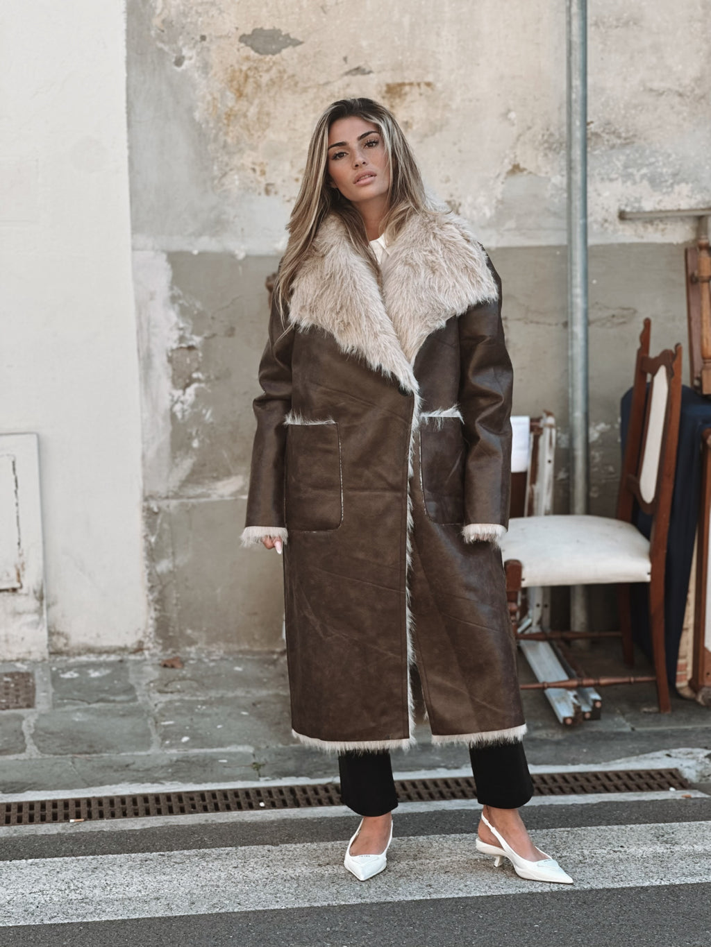 Teddy inside out Faux fur