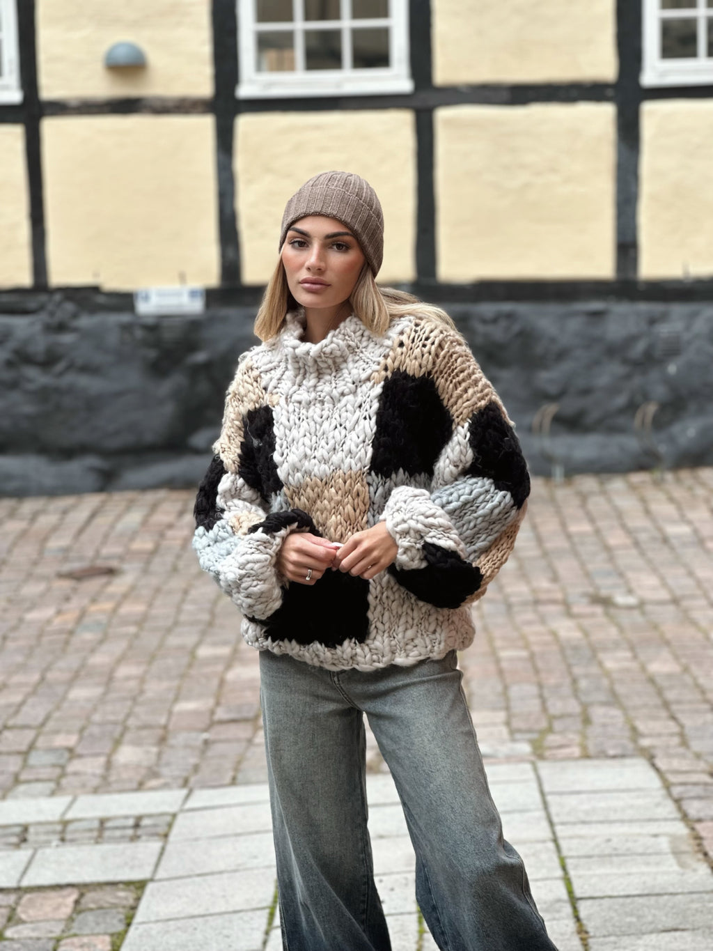 Chunky knit tröja