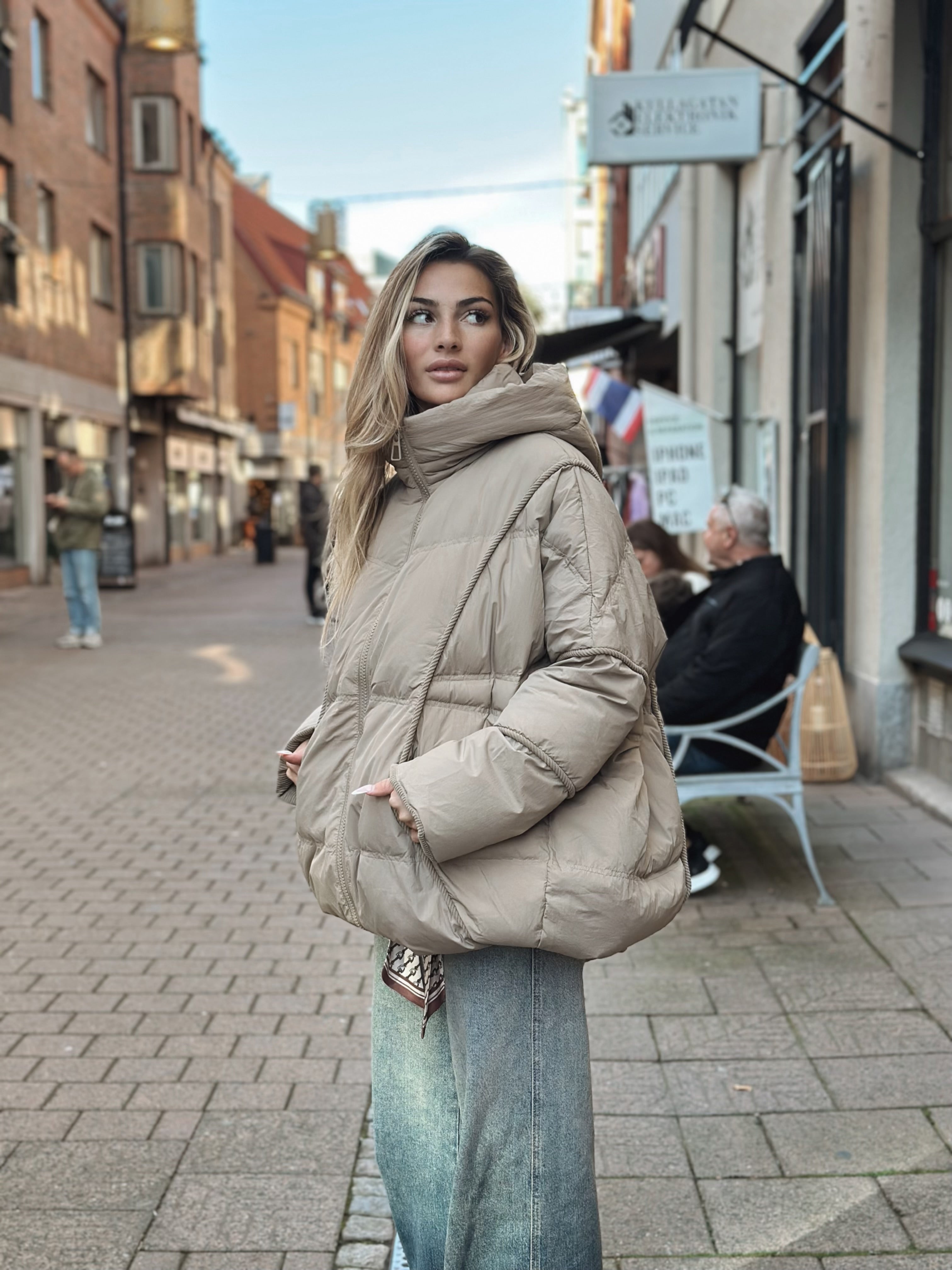 Oversized dunjacka – 2 färger