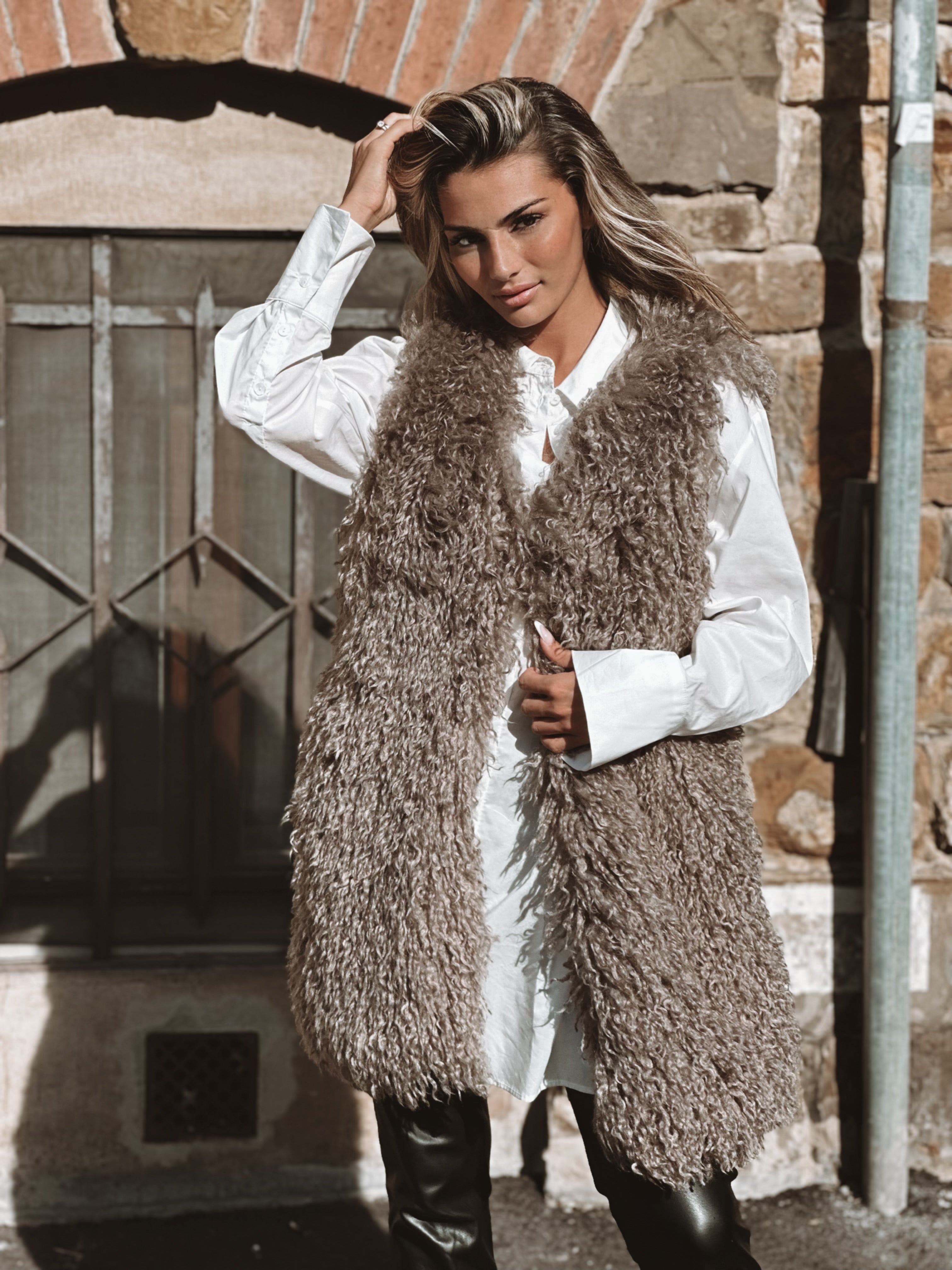 Alexia Faux Fur väst